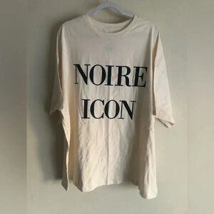 Women’s graphic t-shirt Noire Icon plus size XXL
